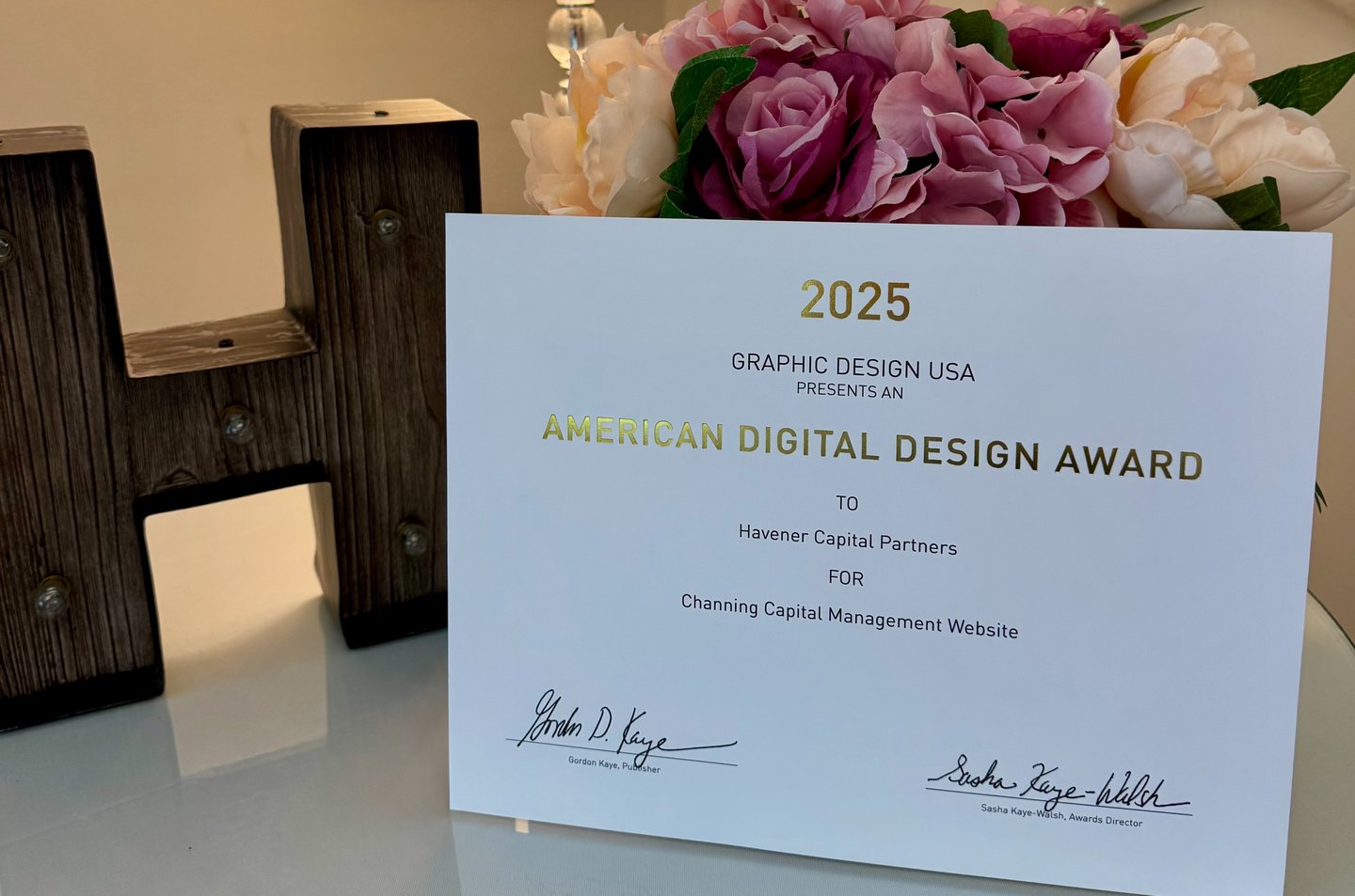 Havener Capital Named Winner In Gdusa Digital Design Awards